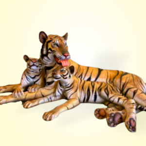 TIGER FAMILY (TIGRESS WITH TWO CUBS)